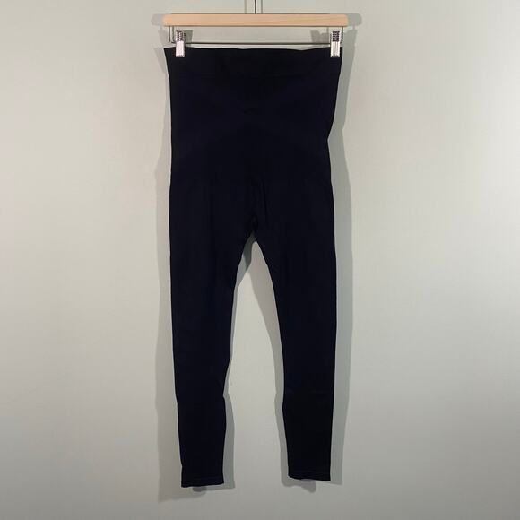 Blanqi Women Black Full Coverage Compression Maternity Leggings Size S - Picture 2 of 5